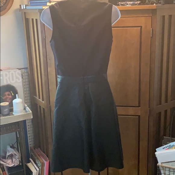 Beautiful All- black Kate Spade Saturday Genuine Leather Combo Dress; Size 4 - Picture 3 of 6